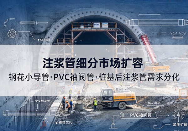 晋州注浆管细分市场扩容，隧道钢花小导管、PVC 袖阀管、桩基后注浆管需求分化